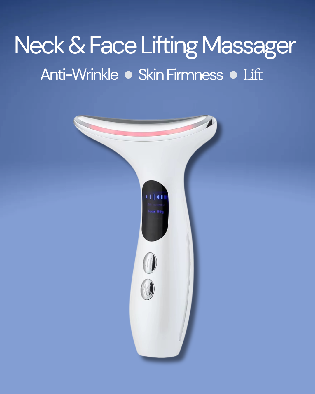 Neck & Face Lifting Massager – Double Chin Remover & Anti-Wrinkle LED Therapy